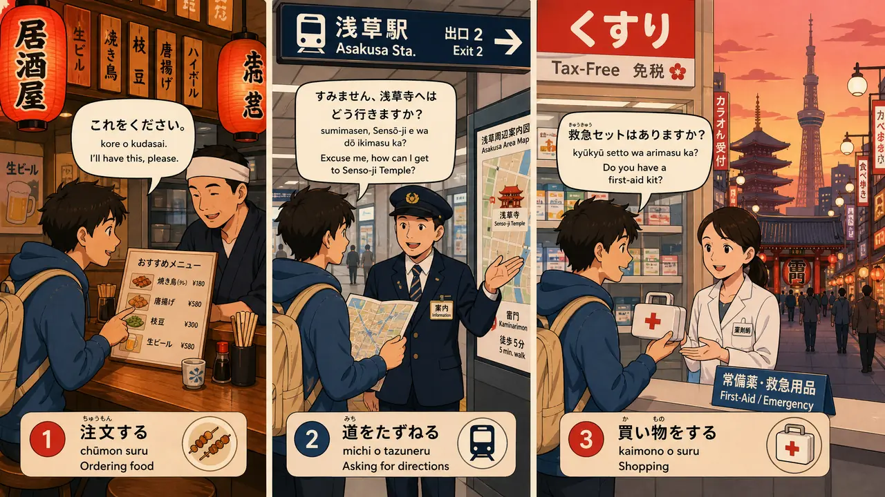 日语旅游提示词速查：点餐问路和应急的短句